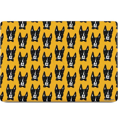 Bouffants and Broken Hearts Boston Terrier MacBook Skins